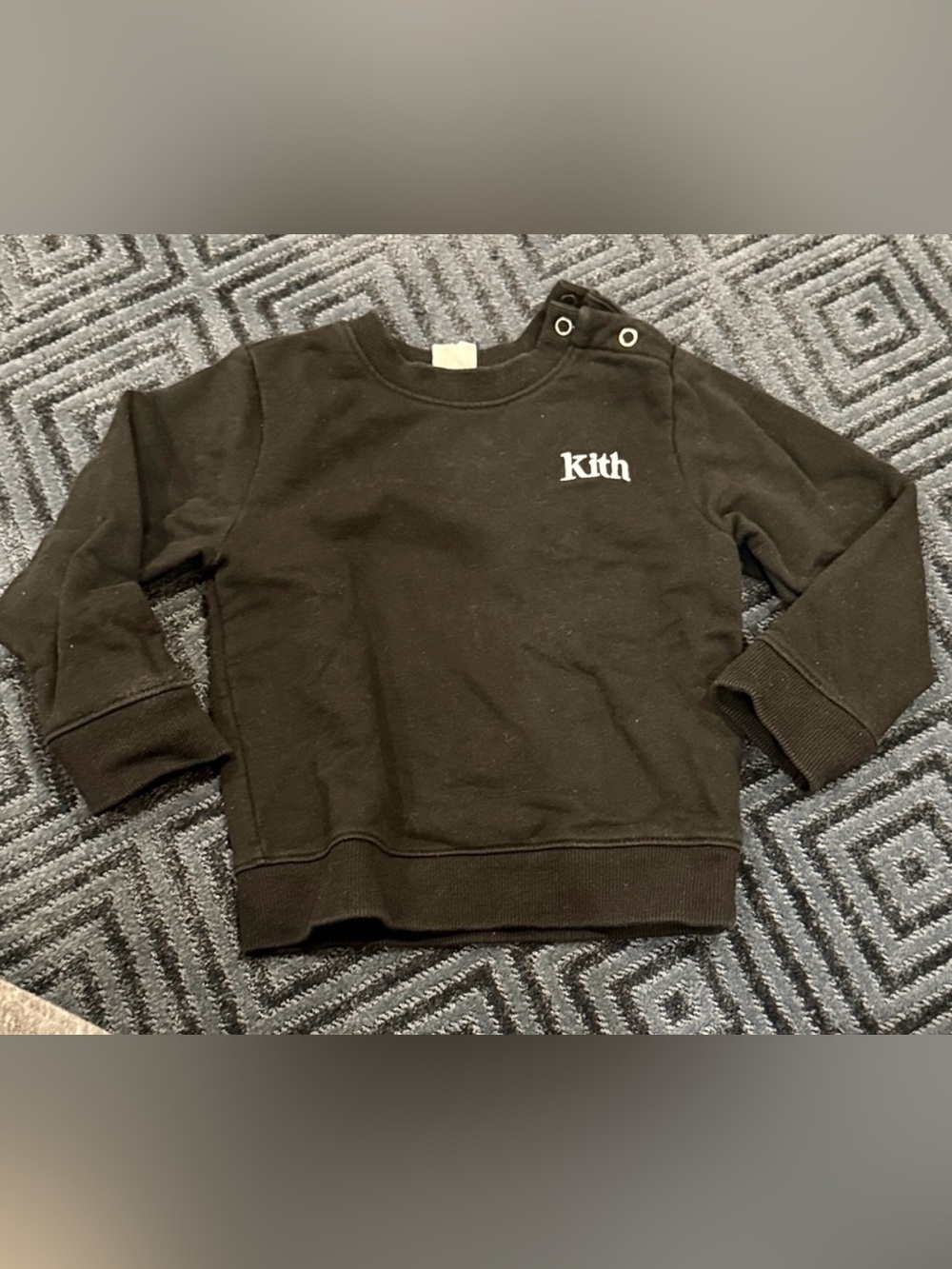 KITH 9MONTH Black Pullover Sweatshirt